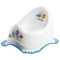 Potty with anti-slip platform